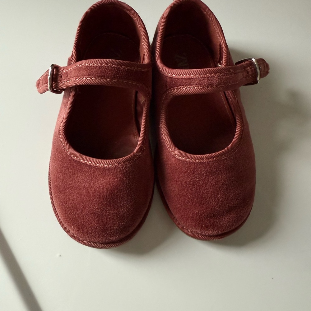 Zara Kids Mary Jane Shoes - Deep Red